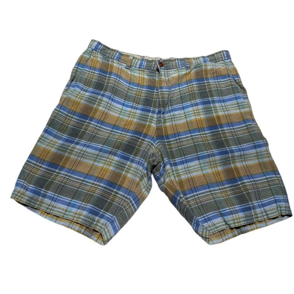 Tommy Bahama Plaid Shorts Multicolor Waist 36